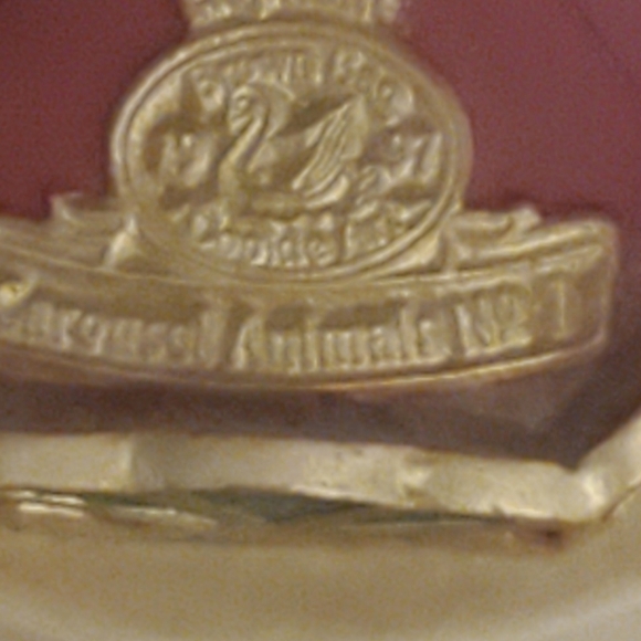 1997 Vintage Cookie Stamp elephant Carousel by Brown Bag - Picture 3 of 3